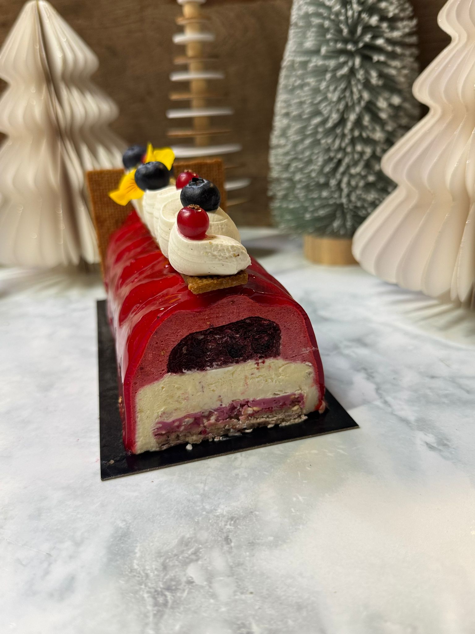 Bûche L'Éclat de Framboise